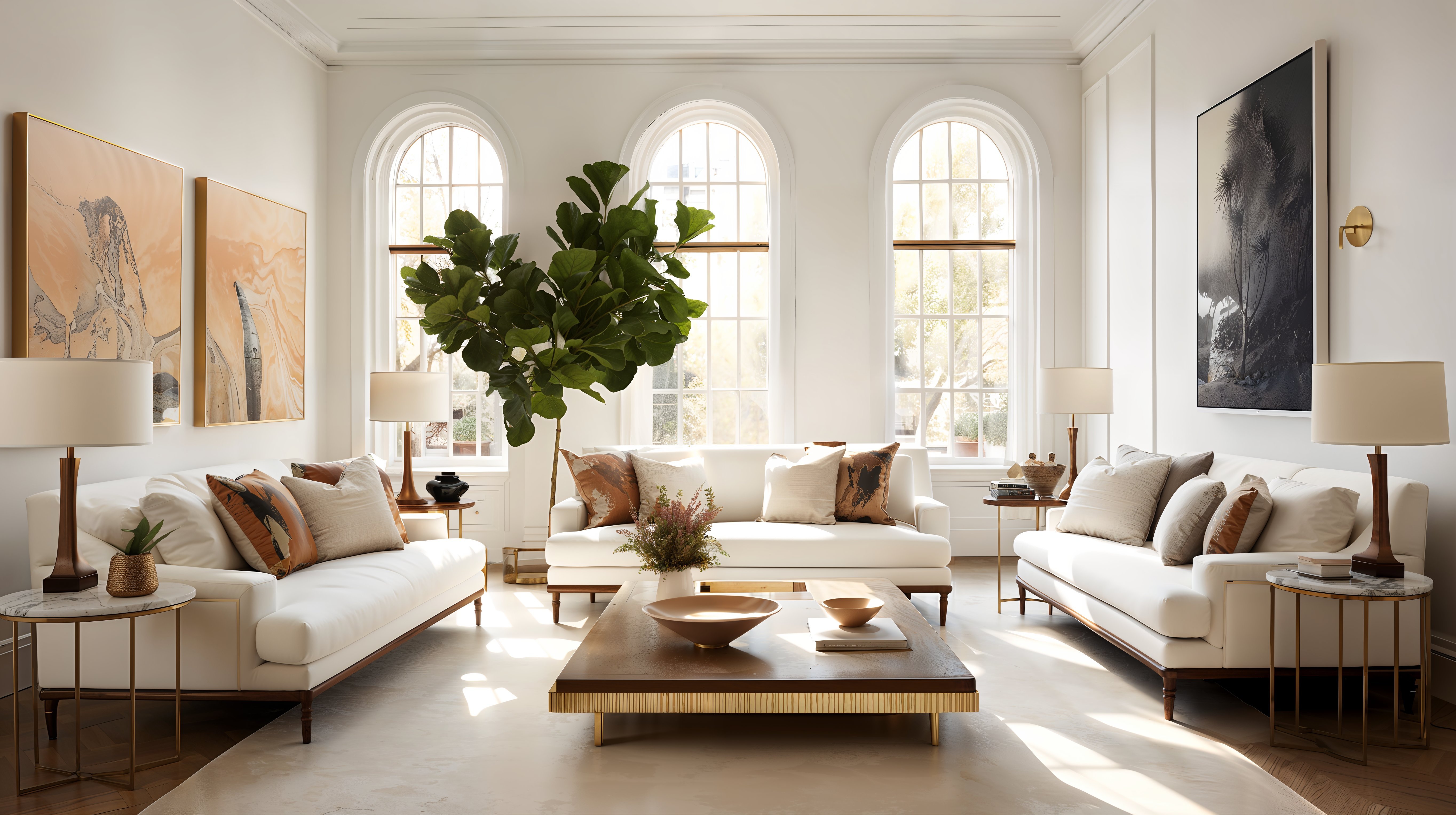 Contemporary living room results by Decorilla online interior design help